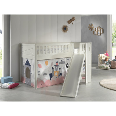 European Single (90 X 200 Cm) Mid Sleepers with Built-in Ladder Included