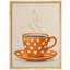 Warm Neutral Coffee Cup Framed Wall Art Prints - Cozy Kitchen Decor for Dining Room-125212165-125212164