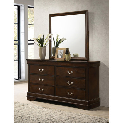6-Drawer Dresser With Mirror 