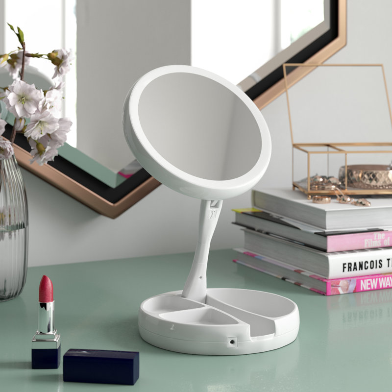 Miroir de salle de bain lumineux, Blanc