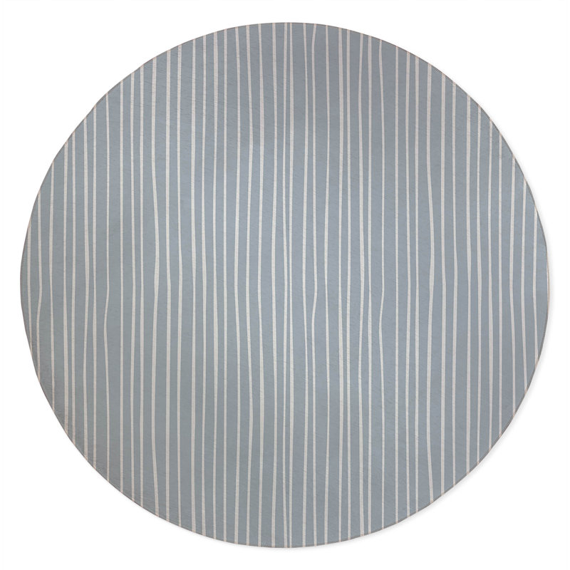 Spinal Column Non-Slip Outdoor Rug, Round 5'