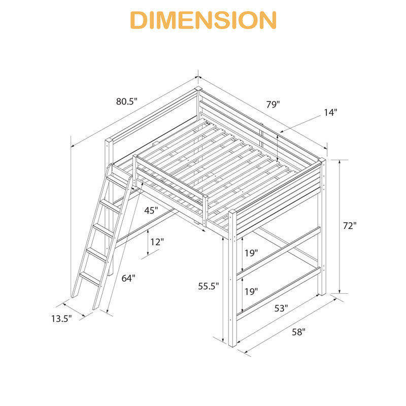 Lit mezzanine pour enfants Denver