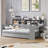 Wooden Daybed with Storage Shelves-114556774