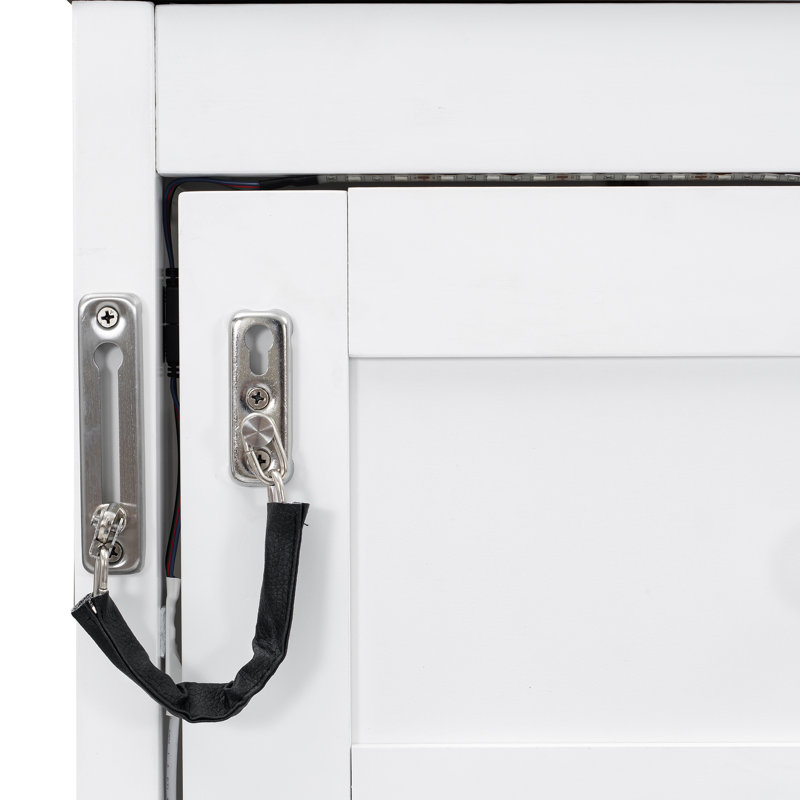 Lit mural simple blanc et brun avec éclairage à DEL, armoire pliable, bois massif, ouverture hydraulique lisse, idéal pour les espaces de travail à la maison dans les petites résidences, bois, système, dortoirs de bonne étude