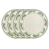 10" Holly Dinner Plates, Set of 4