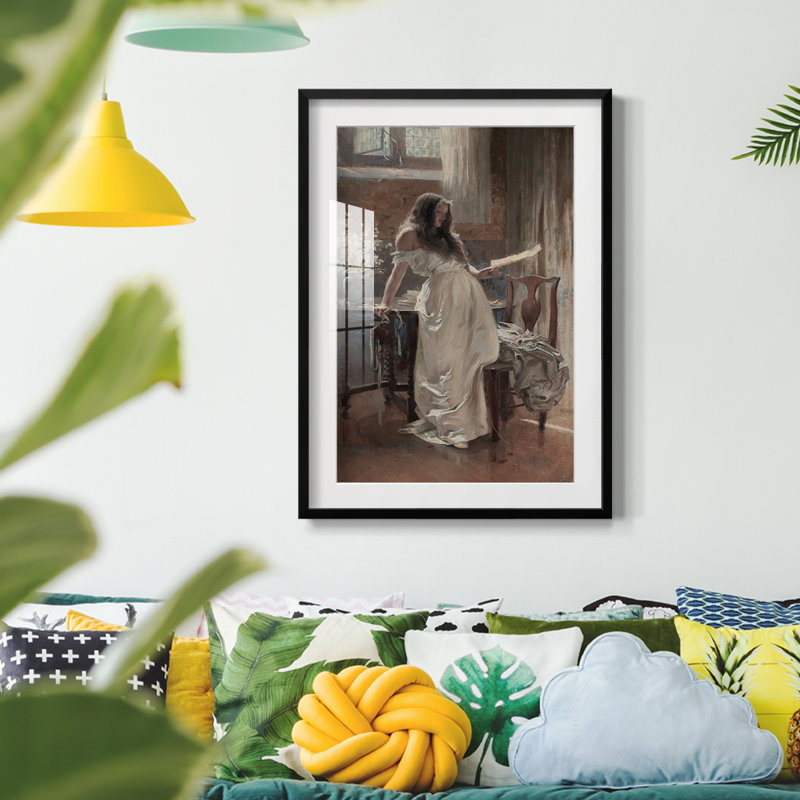 Reproduction de portrait rétro, impression encadrée