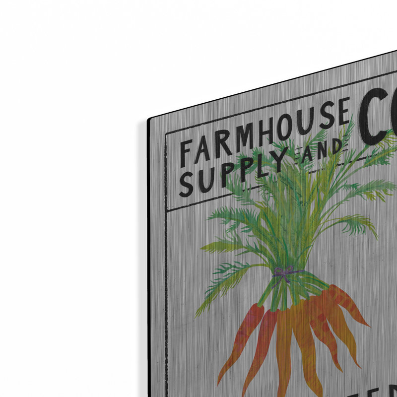 Luxe Wall Art «Kitchen Garden Seed Packet 4» par Melissa Averinos, art mural en métal, H 16 po x l 12 po