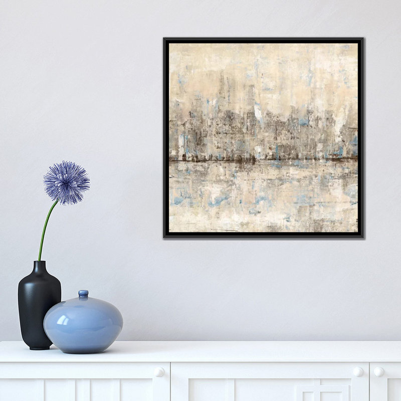 «Impressionist Skyline II» par Timothy O 'Toole, impression sur toile tendue, H 18 po x l 18 po x P 1,5 po, Pas de tapis