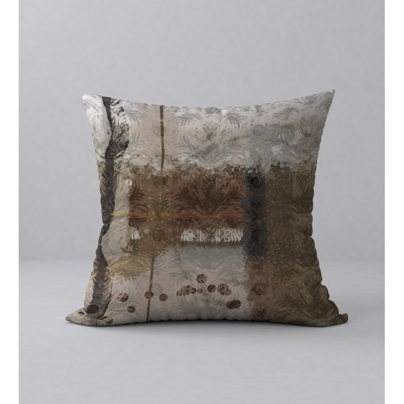 Abstract Reversible Throw Pillow, 20" x 20"