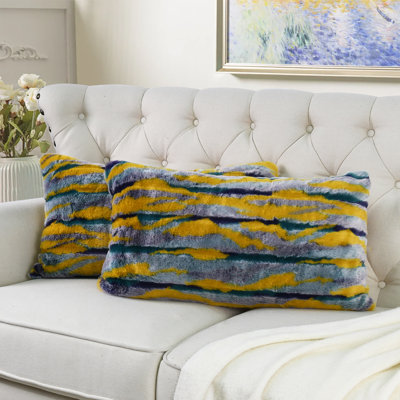Abstract Backrest Cushion Cover