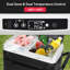  60L Large Portable Car Refrigerator, Dual Zone Camping Fridge Freezer with USB Charging, App Control
