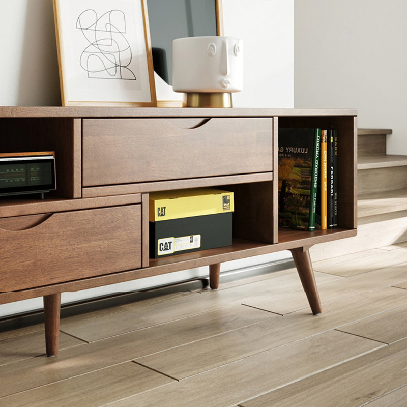 Practical coffee table paired with TV stand