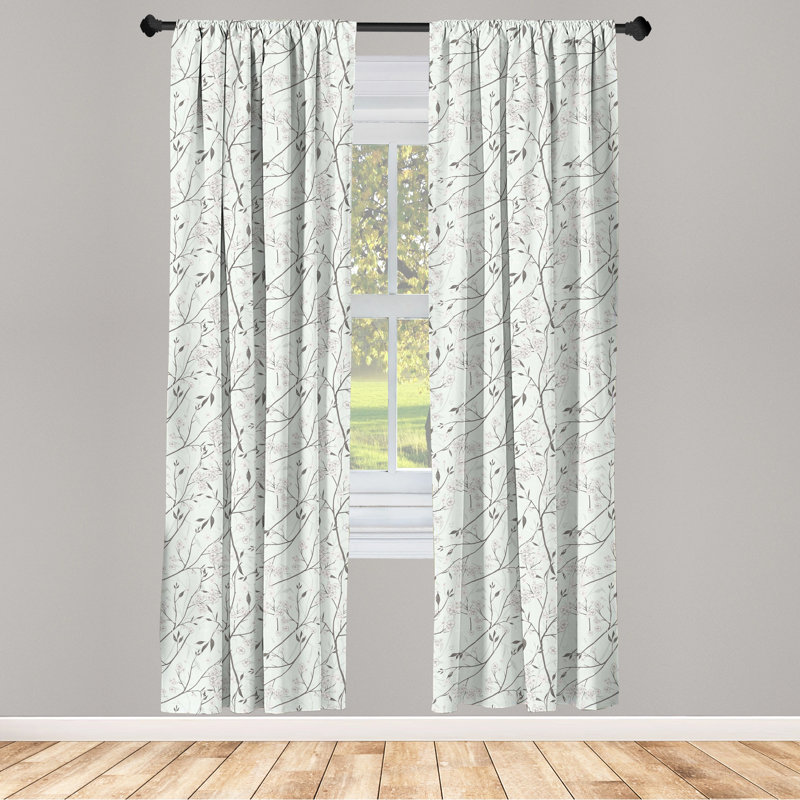 Semi-Sheer Rod Pocket Curtain Panels, 28" x 84"