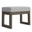 Banc de style contemporain avec repose-pieds Millwood