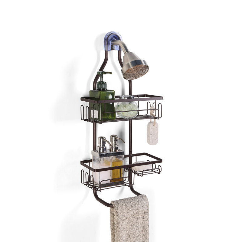 Serviteur de douche suspendu en acier inoxydable Emmie-Leigh, Bronze huilé