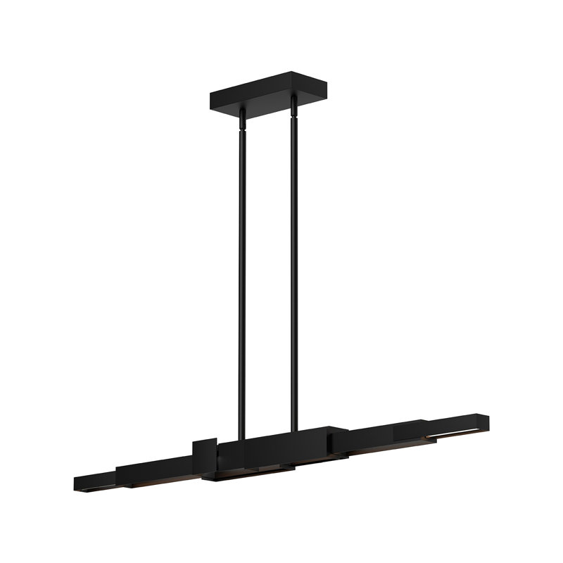 Enzo 1 - Light LED Pendant, 3.25" H x 48.38" W x 4.75" D