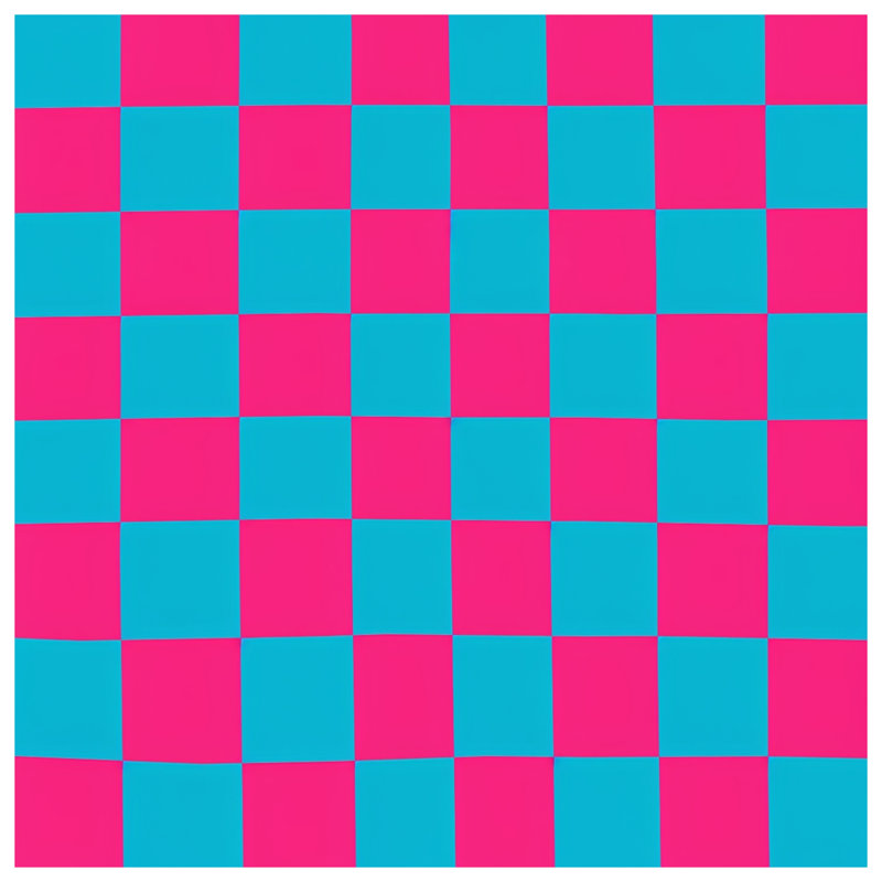 Pink Blue Checkered Duvet Covers, King