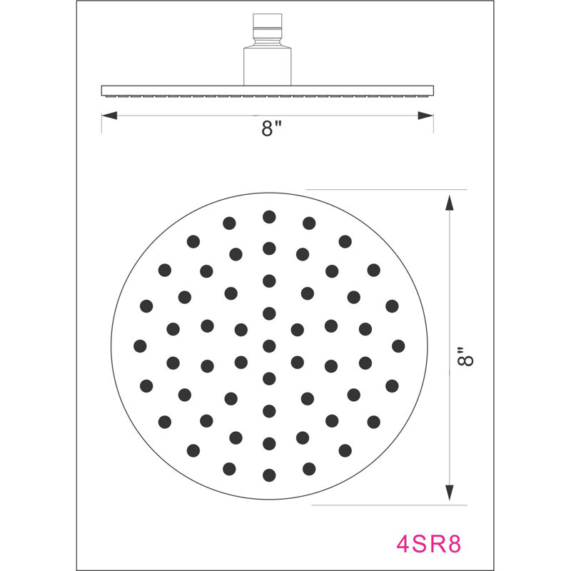 Rain Dual Shower Head 2.5 GPM GPM