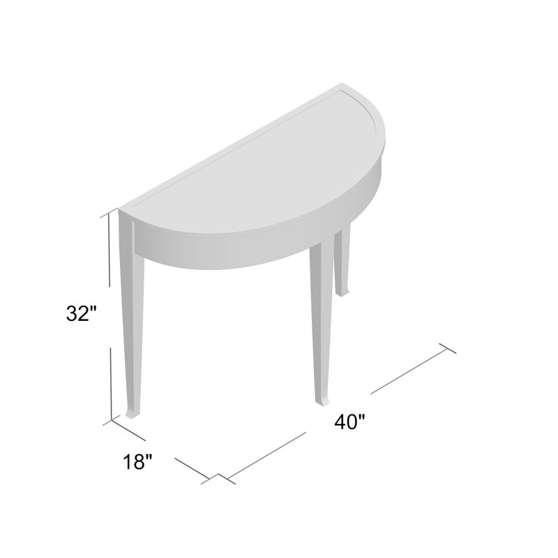 Ryn Demilume 40'' W Stone Console Table