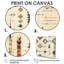 Motif tribal nomade bohème géométrique abstrait 4 pièces-147070311-147070308