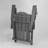 Hdpe Folding Adirondack Chair With Dual Cup Holder - Composite Adirondack Chair With Wood Texture-1499829368
