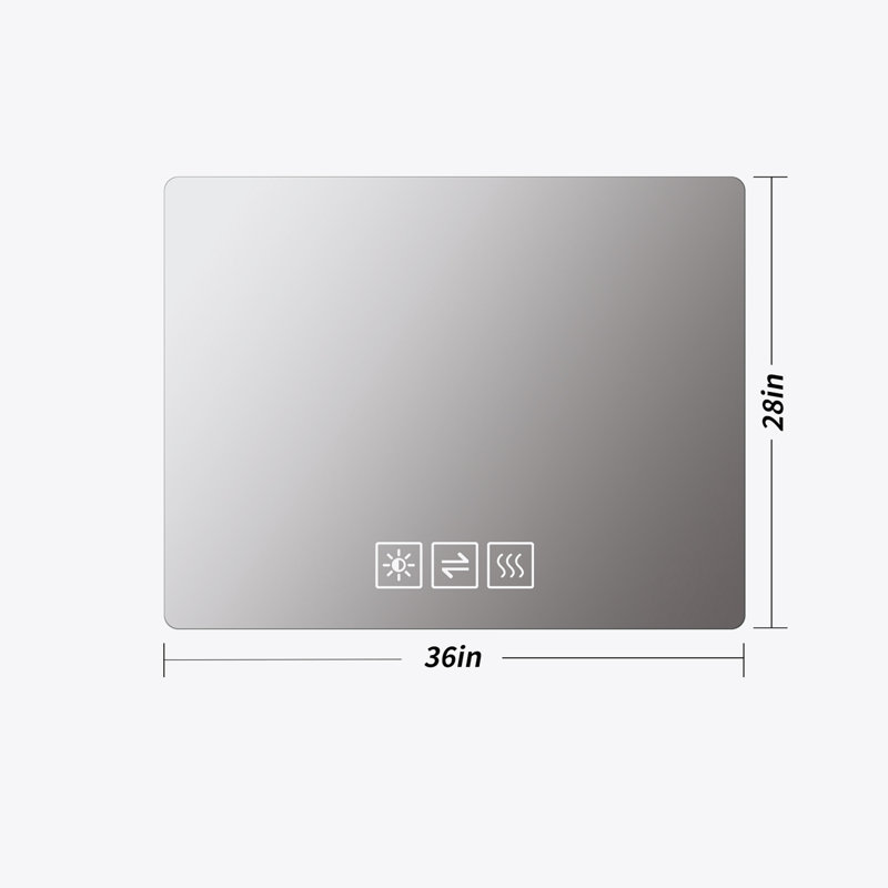 Bathroom Mirror With Led Lights Front And Backlit