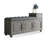 Gray Upholstered Shoe Storage Bench