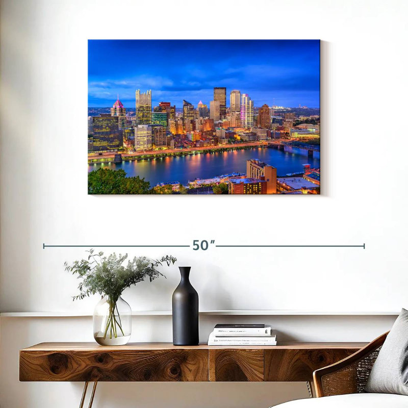 Sirci Pittsburgh Blue Hour, H 24 po x l 36 po