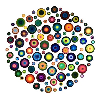 Handmade Modern Abstract Wall Decor on Resin