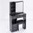 29.2" Small Size Left Drawer Desktop Vanity Table With Cushioned Stool,Multi-Layer High Capacity Storage,Practical Fashionable Dresser-2123918276