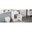 Meuble-lavabo de 20 po avec lavabo, meuble-lavabo avec tablette de porte et tablette réglable-1897008241
