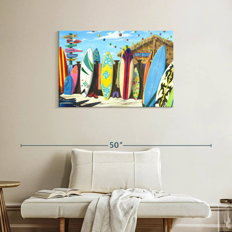 Senne Surf Shack, 24" H x 36" W