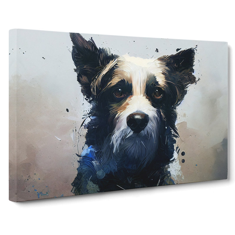 Dog Vol.1 Abstract - Wrapped Canvas, 50cm H x 76cm W x 3cm D