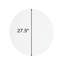 70cm Round Bathroom Wall Mirror, White Backboard, Clear Reflection, Easy - Mounted Matte Versatile Use, Construction