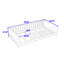 Lit plateforme simple en bois-440085804