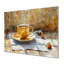 «White Beige Cozy Cup Of Coffee II», impression d'art mural café-40612106-40612102