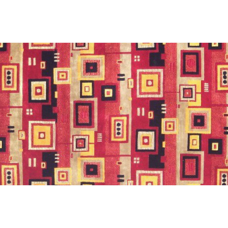 Tapis de zone en laine 5 pi x 8 pi noué la à la main one-of-kind Langton