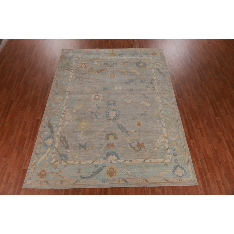 Vegetable Dye Oushak Turkish Area Rug 9x12