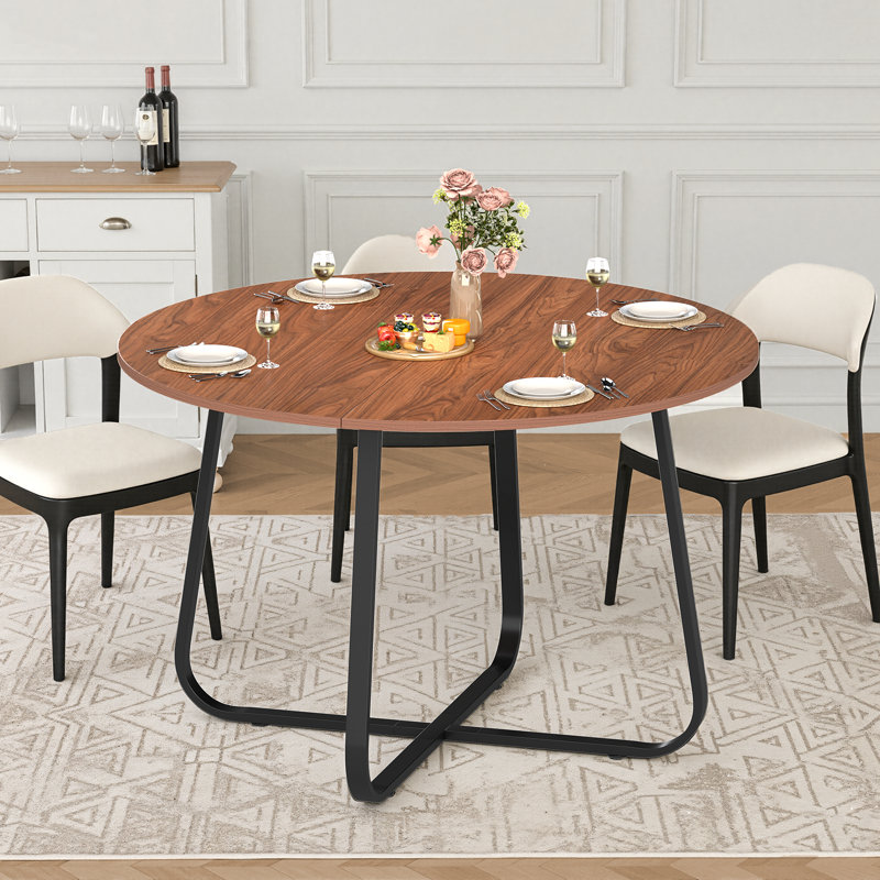 Metal Base Dining Table