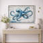 «Blue Octopus», art de la vie marine, impression sur toile encadrée-126032507-126032509