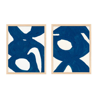 Goodall Blue Harmony, ensemble de 2 par Andrea Stokes - Ensemble de 2 reproductions de cadres photo
