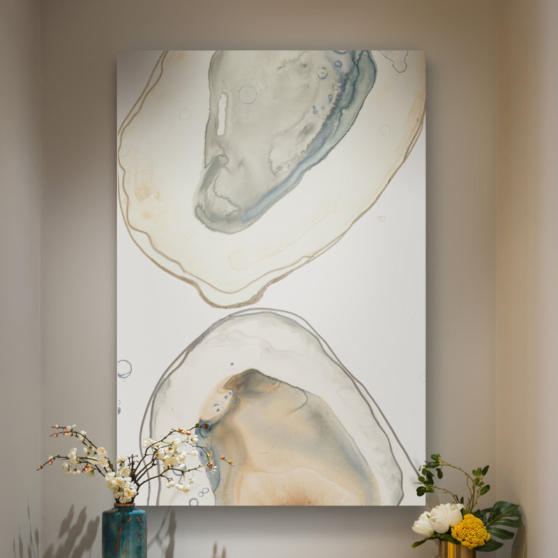 «Ocean Oysters II», reproduction sur toile, H 32 po x l 24 po , Toile tendue, No Frame
