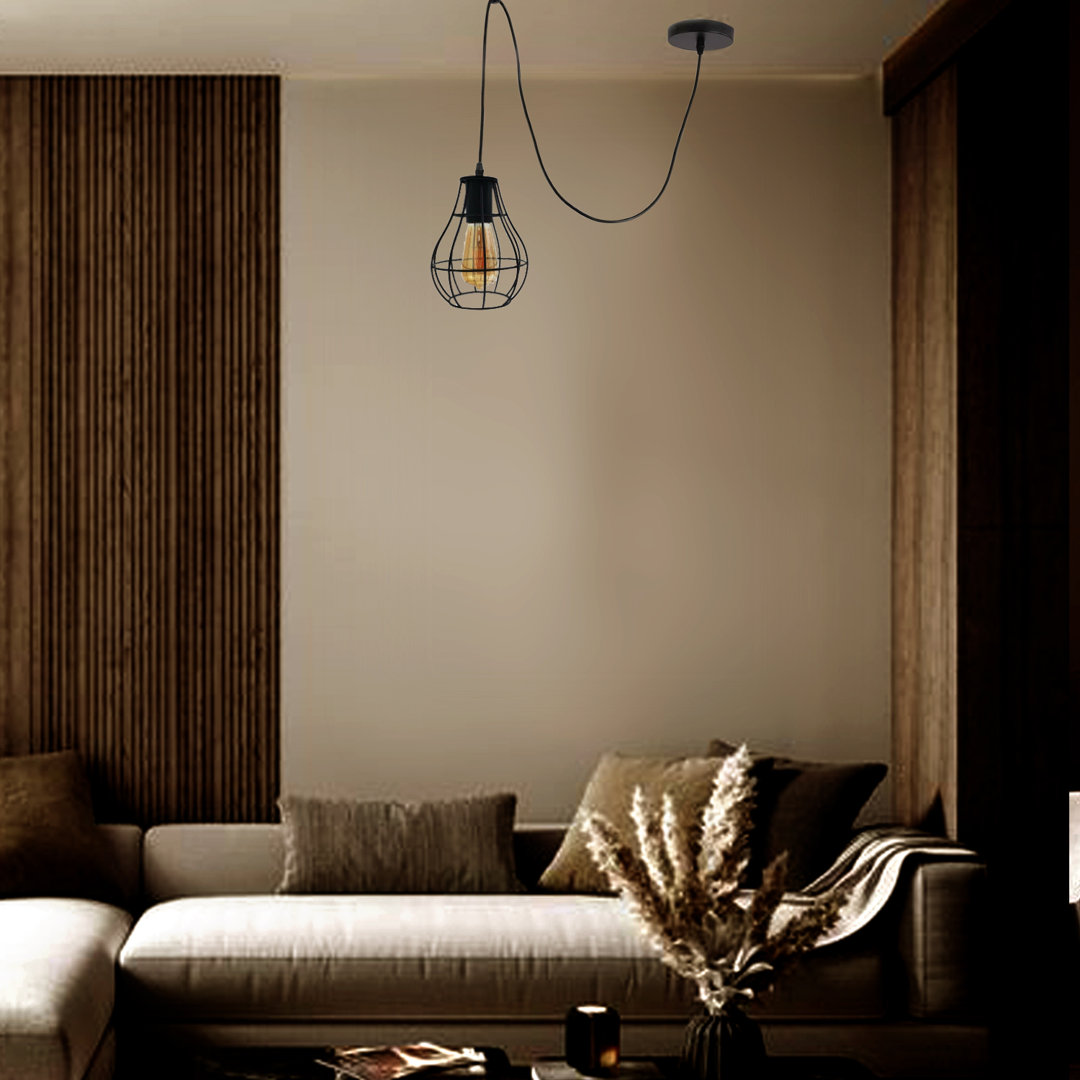 Clune 1 - Light Black Geometric Pendant