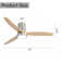 Jovonte 52'' Ceiling Fan with LED Lights