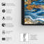 Bleu agate - cadre photo, impression sur toile-55600455-55600458