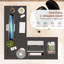 Bureau d'ordinateur en L-61590591