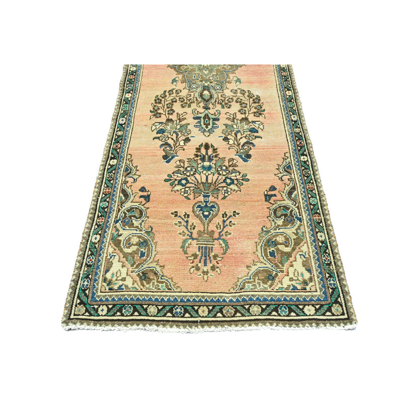 One-of-a-Kind 2'8" x 9'4" Area Rug in Cream