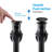 Drain Stopper Bathroom Sink Drain with Overflow-74039317