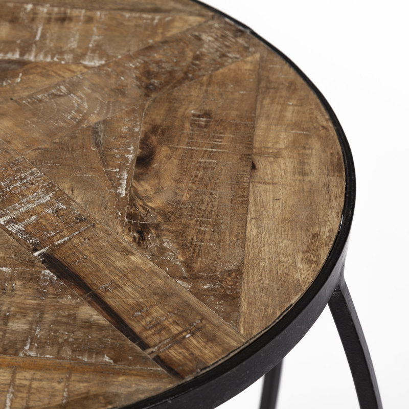Pinero Solid Wood Top Nesting Tables