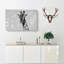 Giraffe Through The Bubbles - Wrapped Canvas-55366373